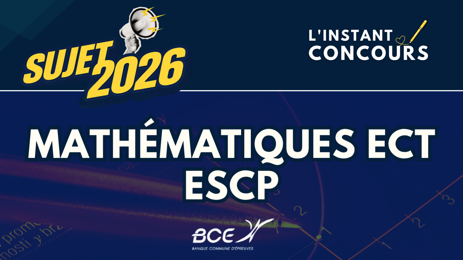 MATHEMATIQUES ESCP SUJET 2026