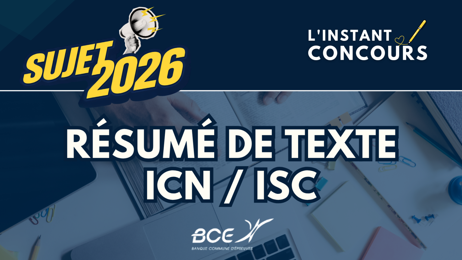 RESUME TEXTE ICN ISC PARIS SUJET 2026