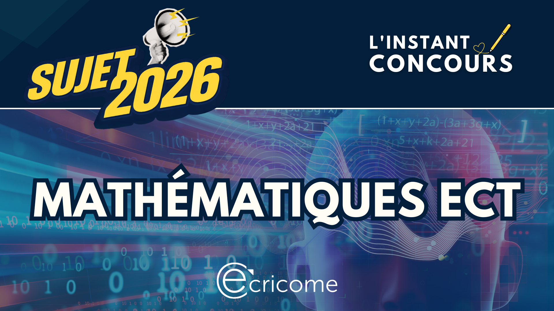 SUJET MATHEMATIQUES ECT ECRICOME 2026