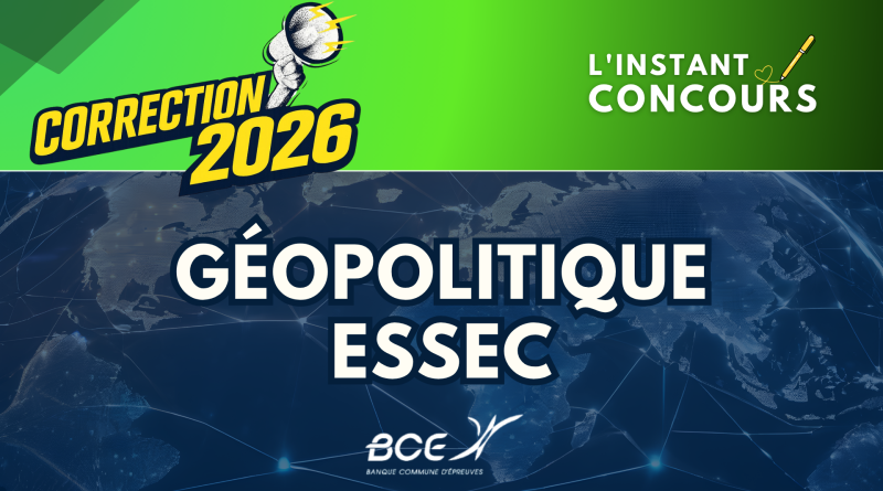 CORRECTION GEOPO ESSEC