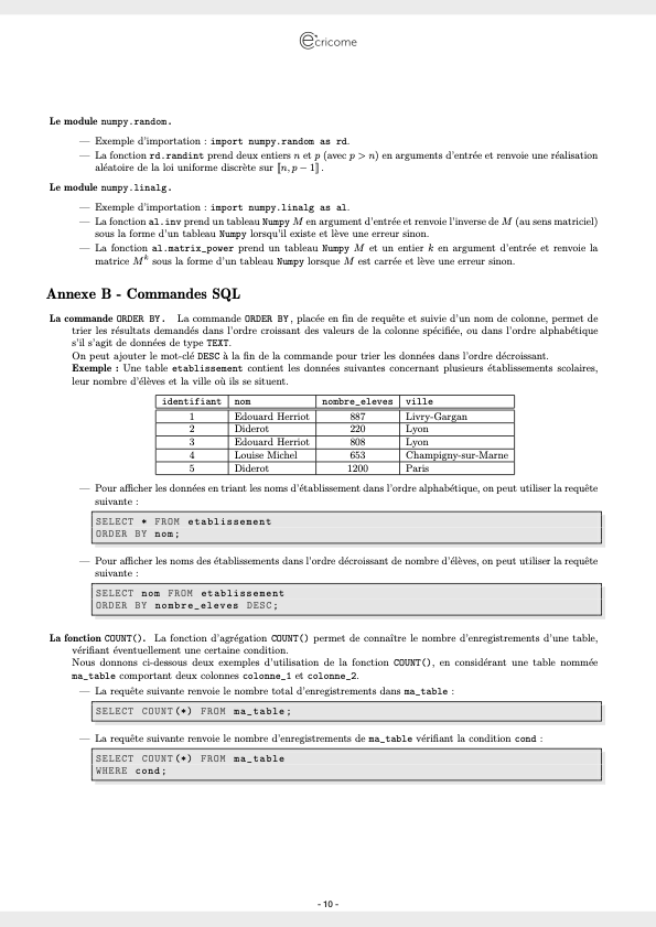 MATHEMATIQUES APPLIQUEES ECRICOME 2026 SUJET PAGE 9