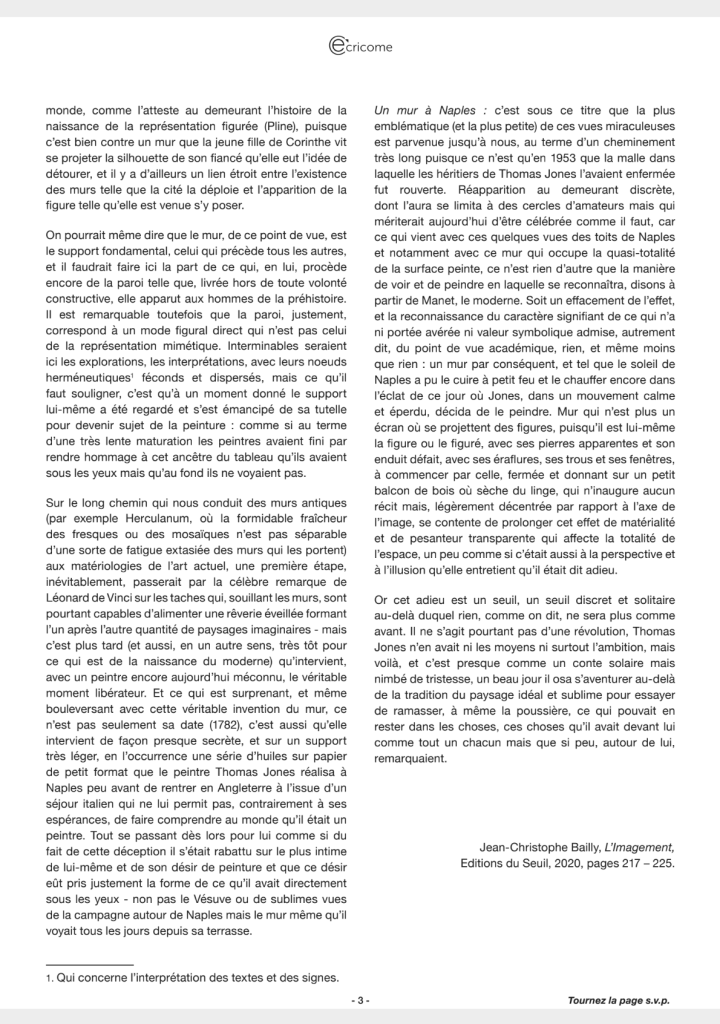 P3 sujet resume texte
