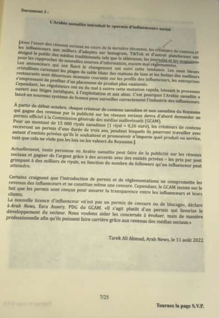 SUJET ARABE LV1 ELVI 2025 PAGE 6