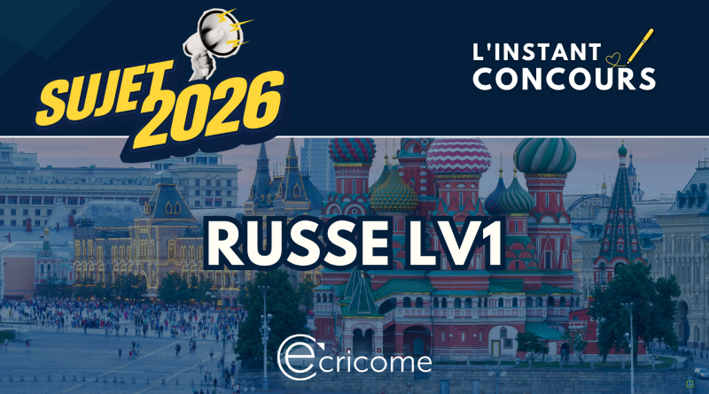 SUJET RUSSE LV1 ECRICOME 2026
