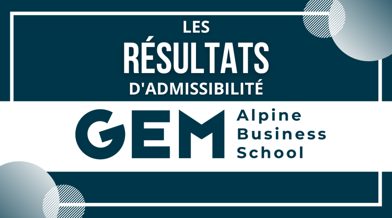 RESULTATS ADMISSIBILITE GEM