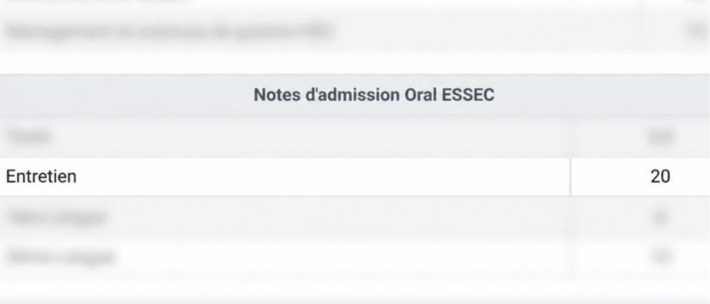Essec entretien 20/20