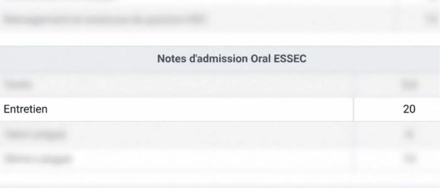 Essec entretien 20/20